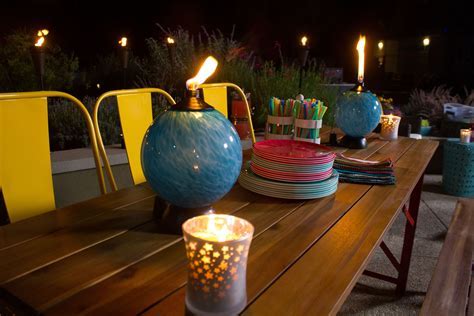 Mood Lighting With Tiki Torches